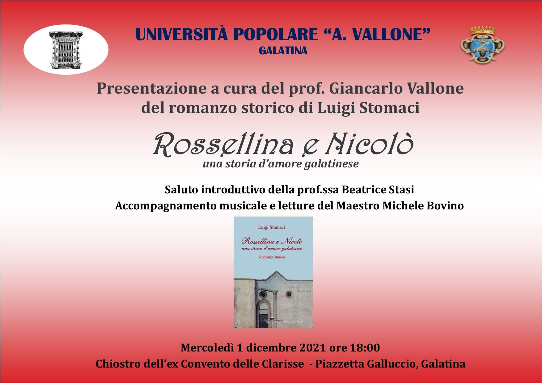 “Rossellina e Nicolò, una storia d’amore galatinese” “Rossellina e Nicolò, una storia d’amore galatinese”