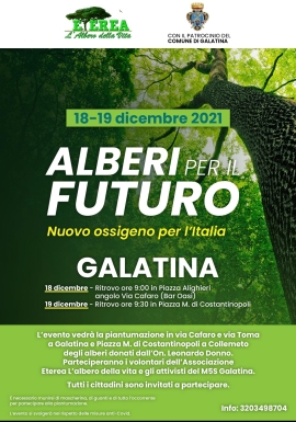 A Galatina "Alberi per il futuro" A Galatina "Alberi per il futuro"