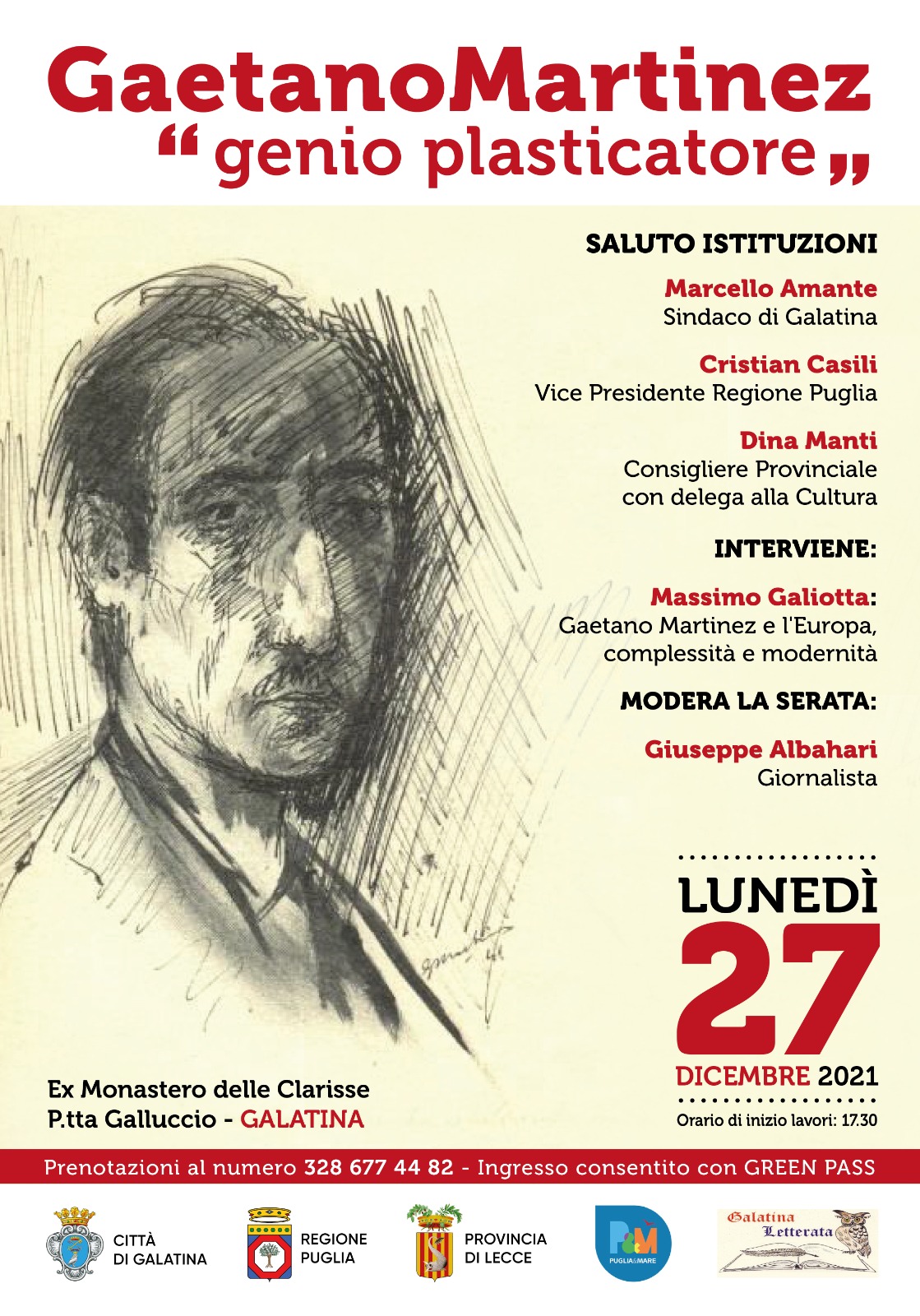 Gaetano Martinez, a Galatina un convegno a 70 anni dalla morte