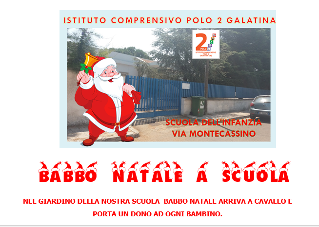 Babbo Natale arriva a cavallo