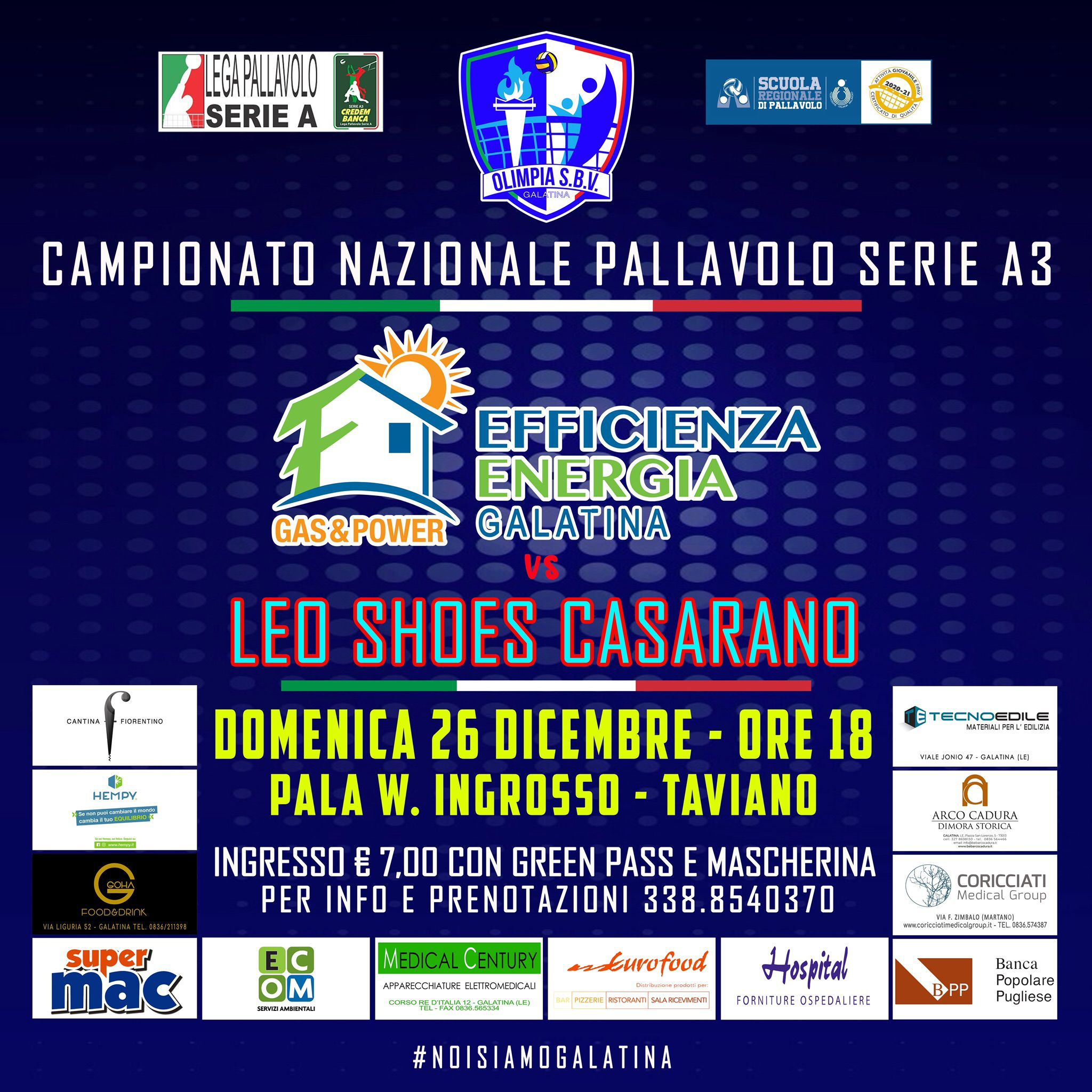 Efficienza Energia Galatina vs Casarano Efficienza Energia Galatina vs Casarano
