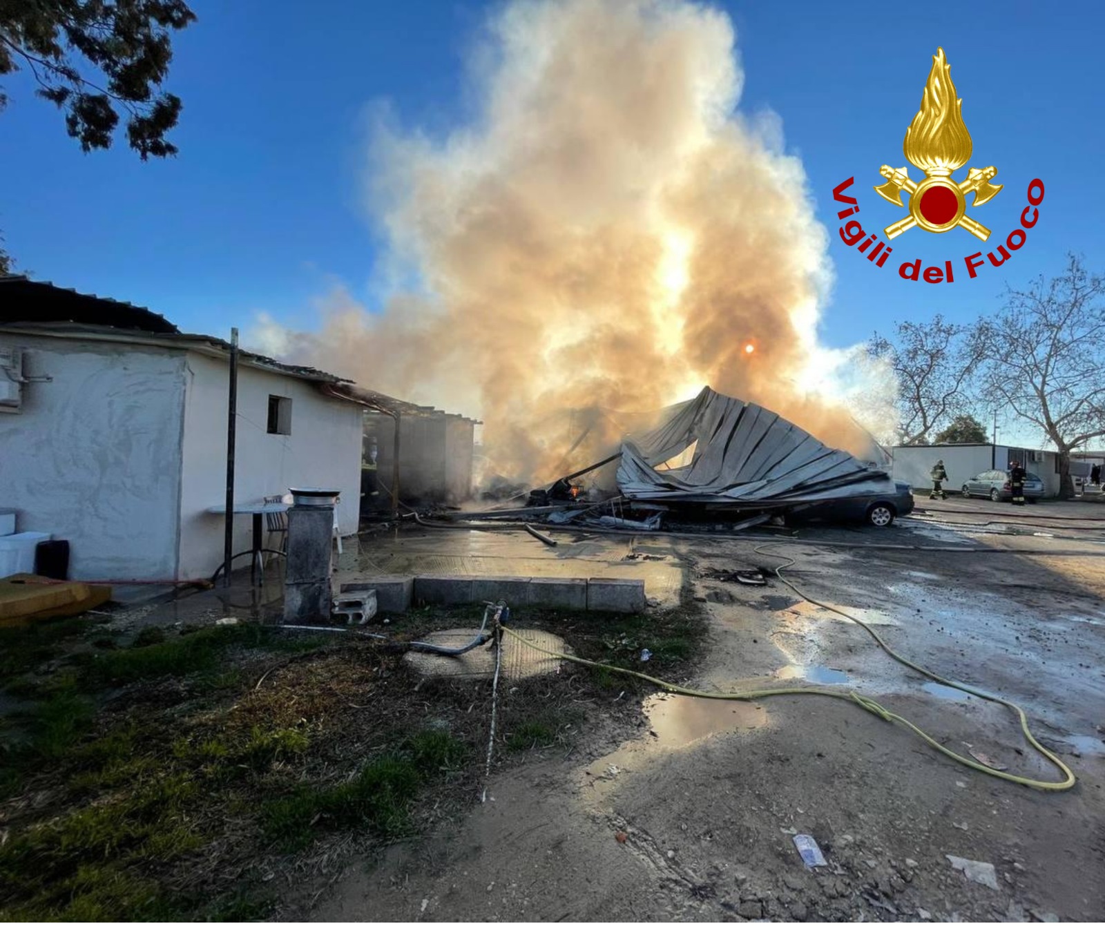 Fiamme nel Campo Panareo