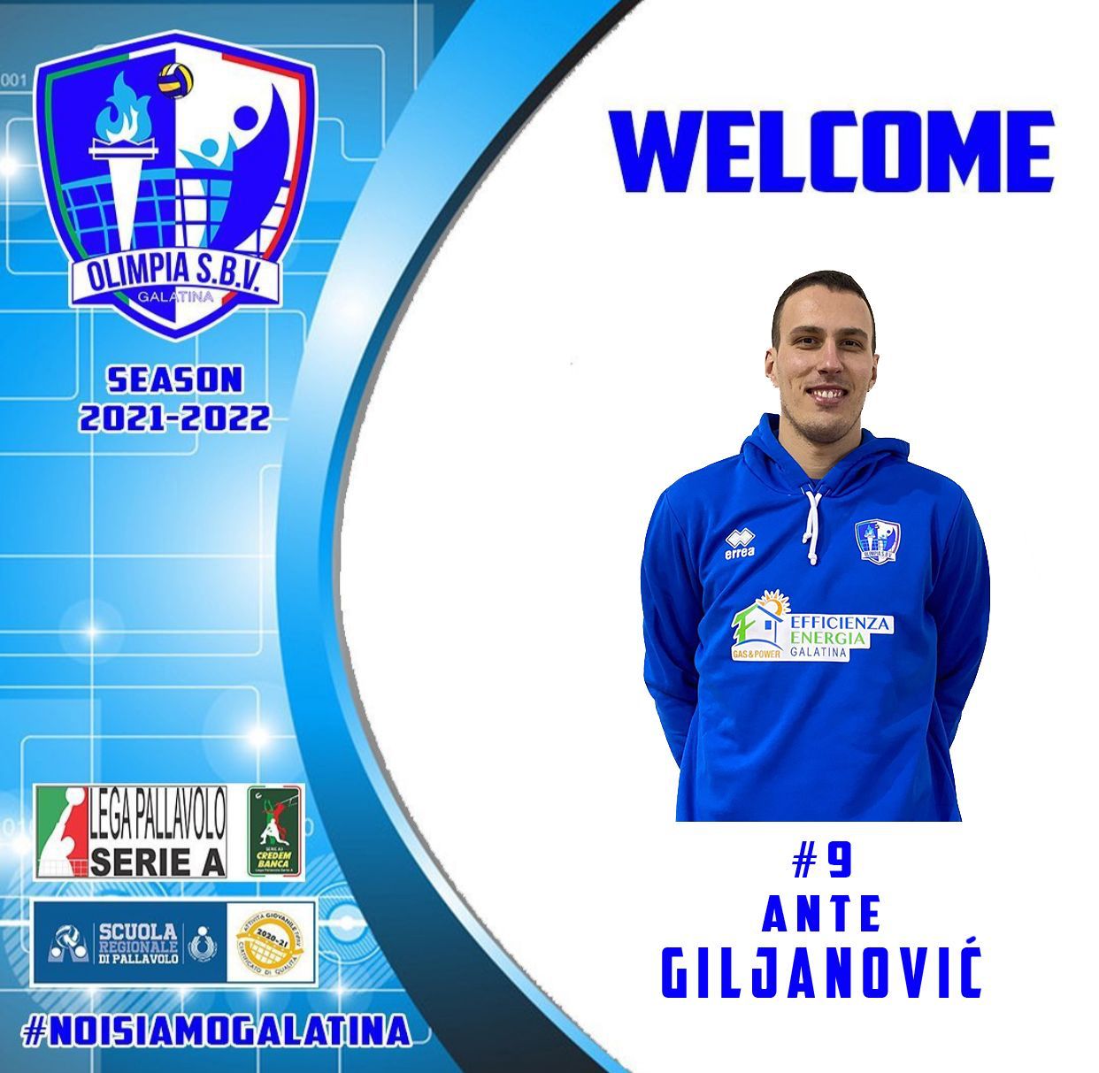 Ante Giljanovic arriva a Galatina con l'Olimpia Sbv Ante Giljanovic arriva a Galatina con l'Olimpia Sbv