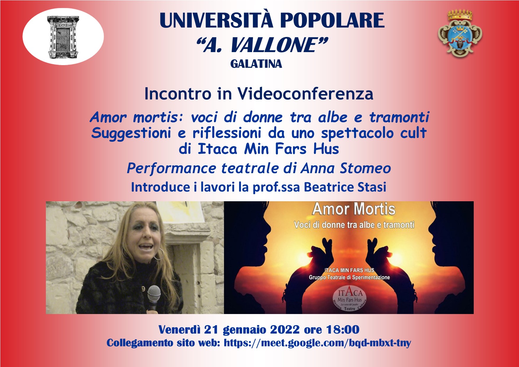 Anna Stomeo all'Università Popolare di Galatina