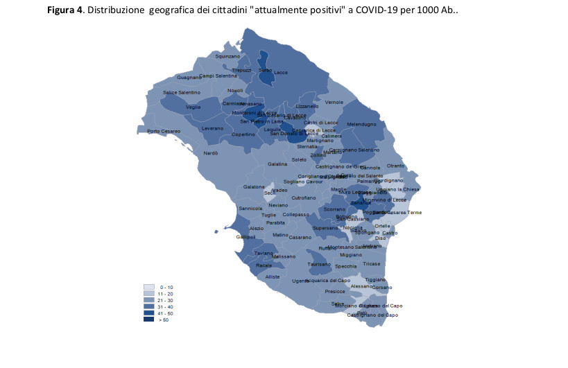 COVID-19. Cala leggermente il numero dei galatinesi attualmente positivi
