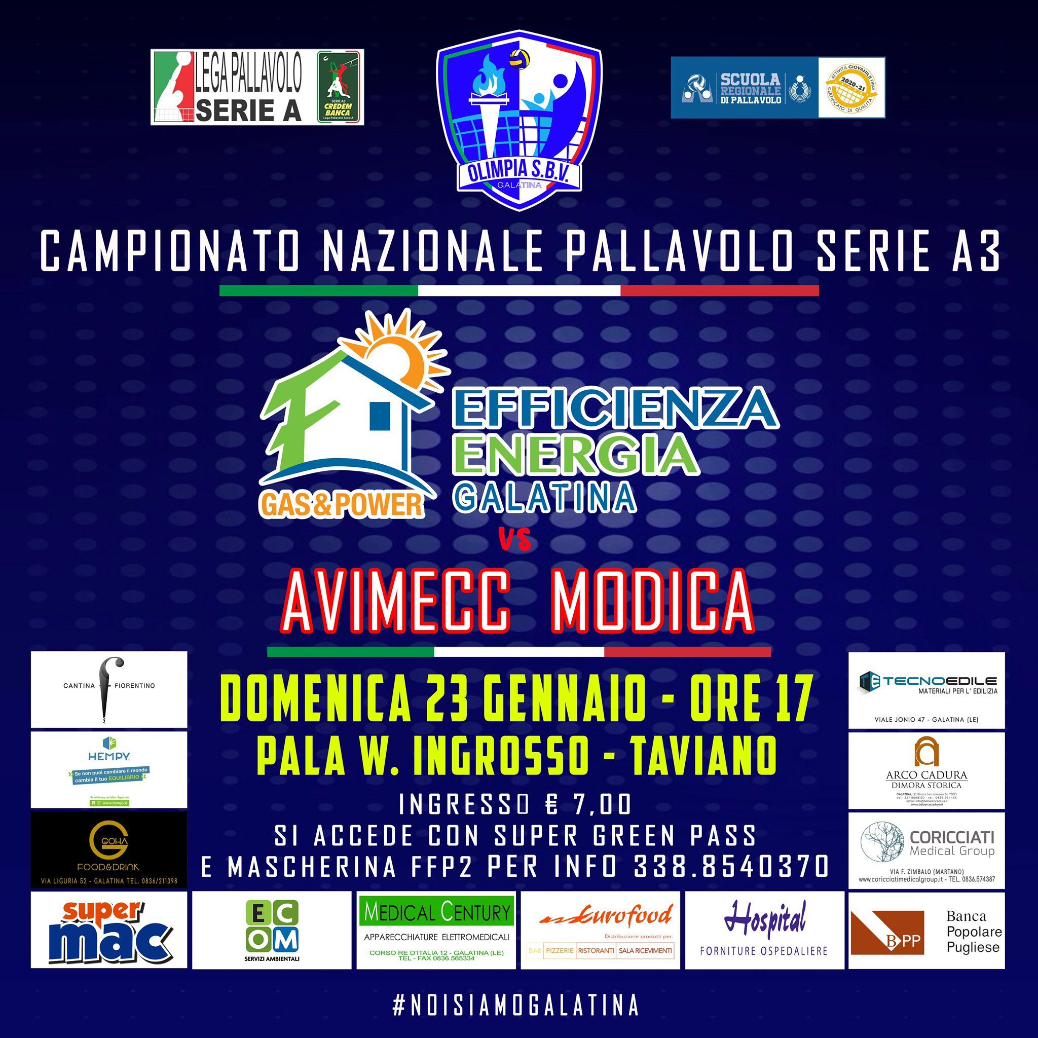 Efficienza Energia Galatina contro il Modica con il nuovo allenatore Efficienza Energia Galatina contro il Modica con il nuovo allenatore