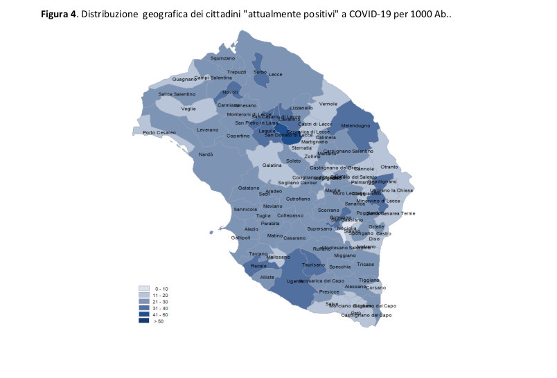 COVID-19. In deciso calo ma sempre molto alto il numero dei galatinesi attualmente positivi