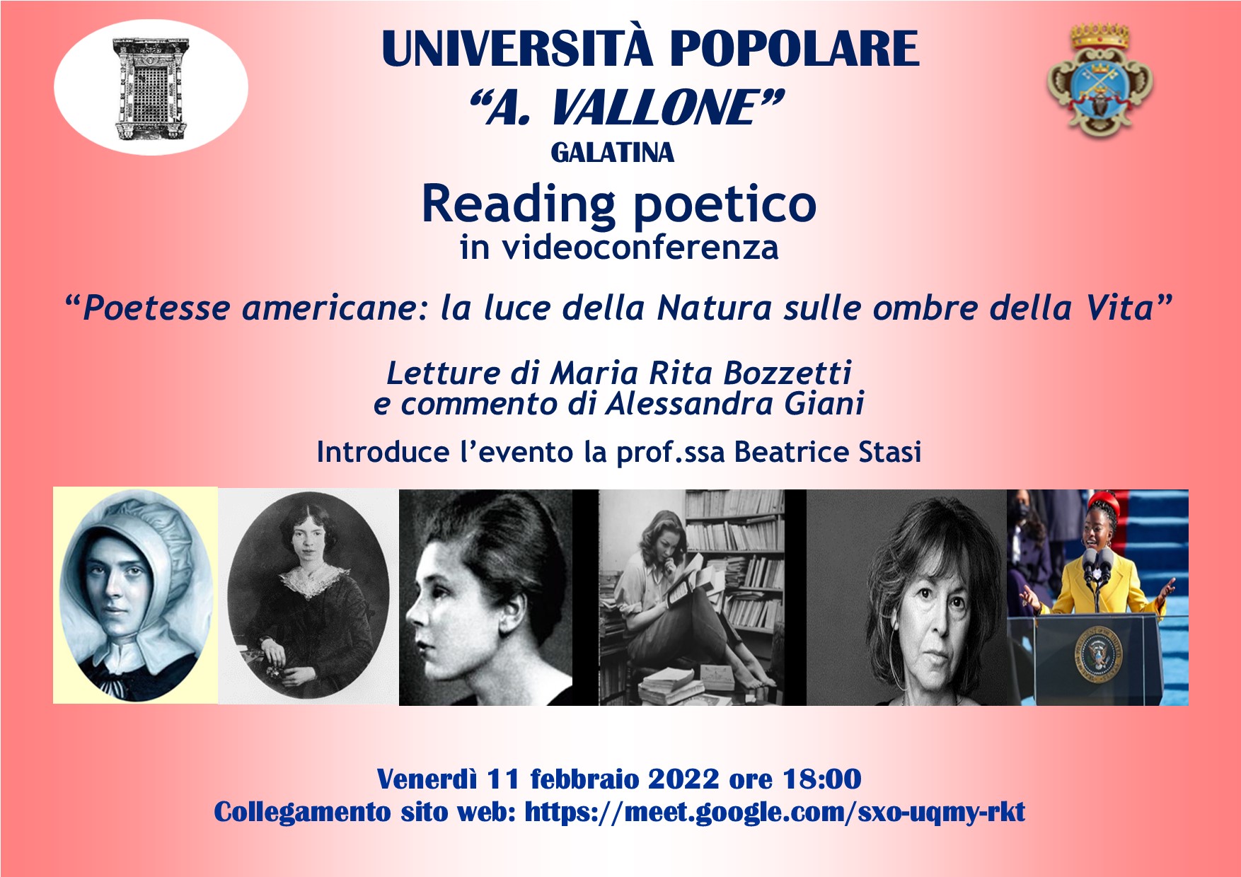 “Poetesse americane: la luce della Natura sulle ombre della Vita”