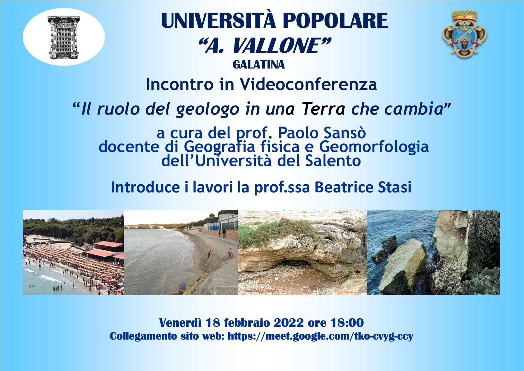 “Il ruolo del geologo in una terra che cambia” “Il ruolo del geologo in una terra che cambia”
