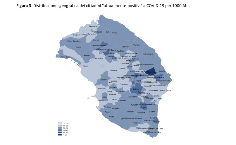COVID-19. Alto anche se in calo il numero dei galatinesi ancora positivi