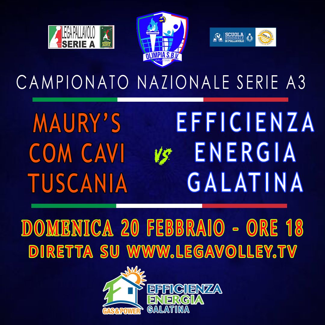 Efficienza Energia Galatina prova a scalare la "montagna" Tuscania Efficienza Energia Galatina prova a scalare la "montagna" Tuscania