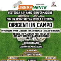 Presidi a confronto ad Aradeo per il primo anno di LiberaMente Presidi a confronto ad Aradeo per il primo anno di LiberaMente