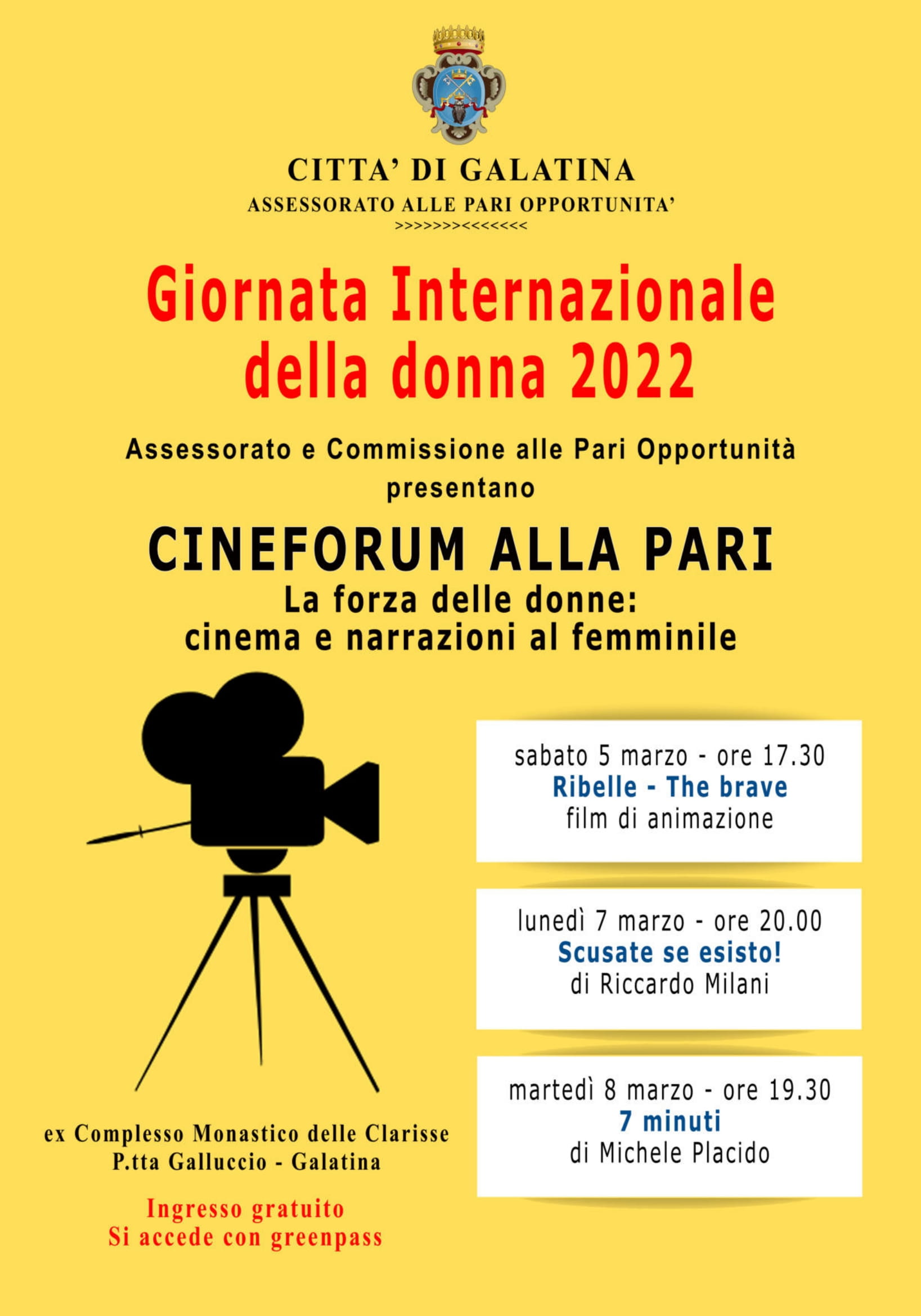 “La forza delle donne: cinema e narrazioni al femminile”