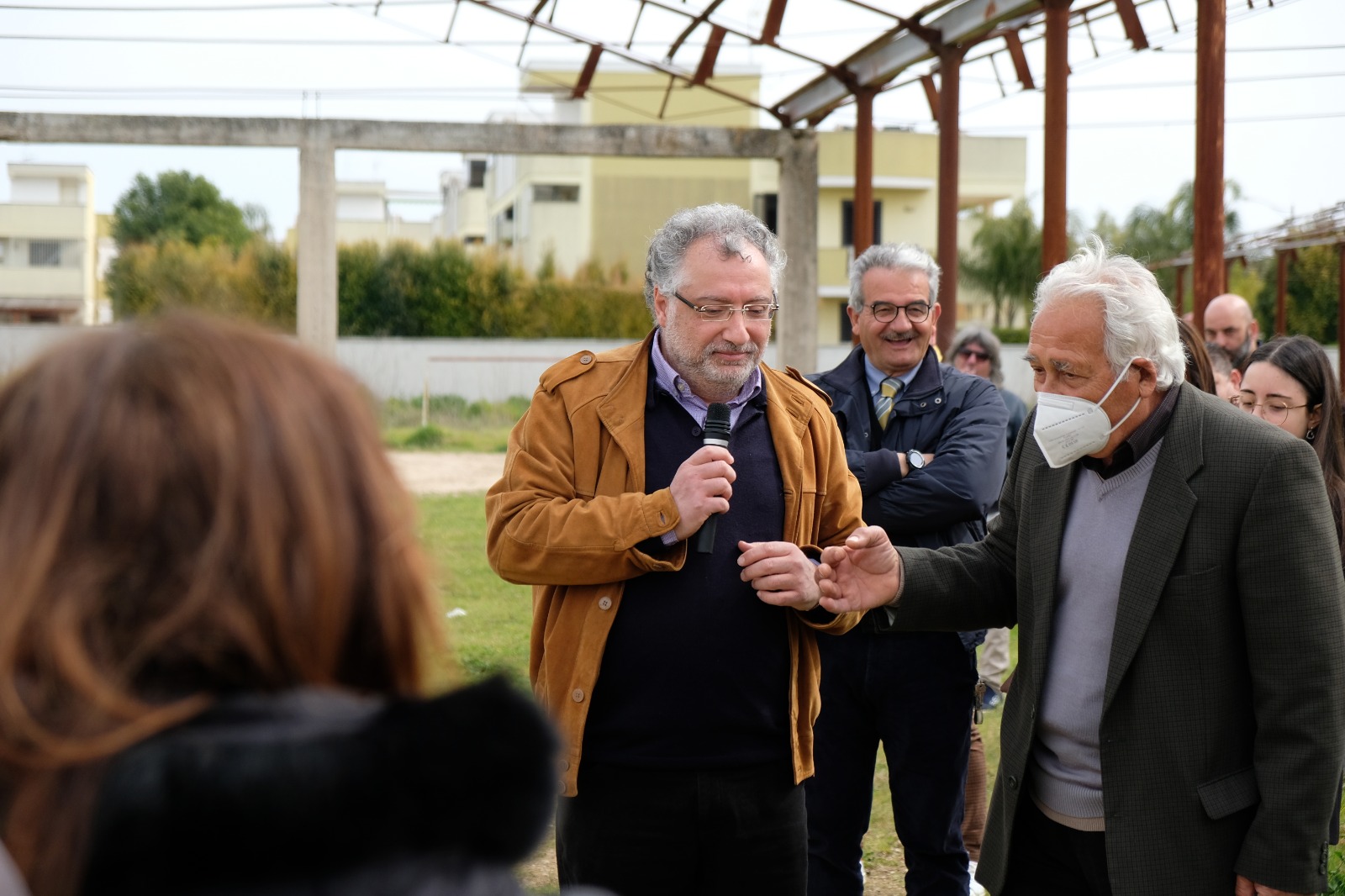 Antonio Antonaci con Galatina Altra all'ex-Mercato Boario