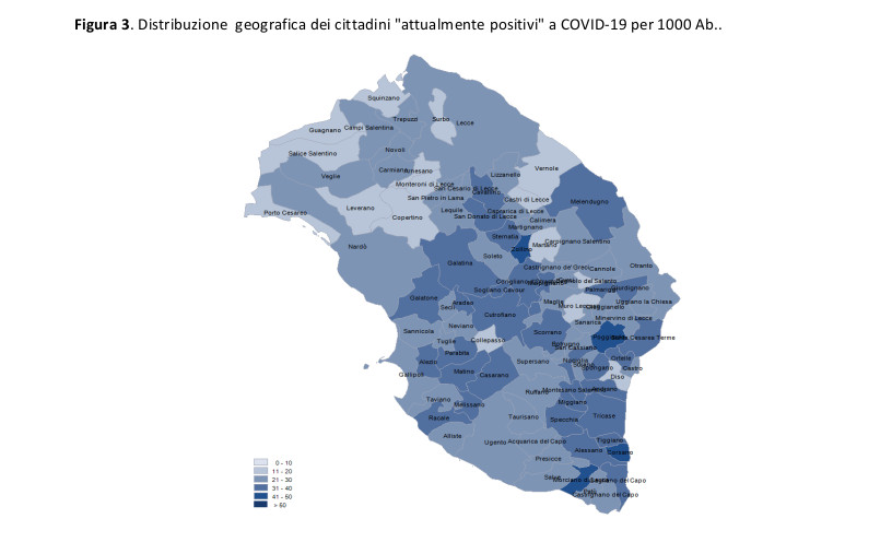 COVID-19. Leggero incremento del numero dei galatinesi ancora positivi (862)