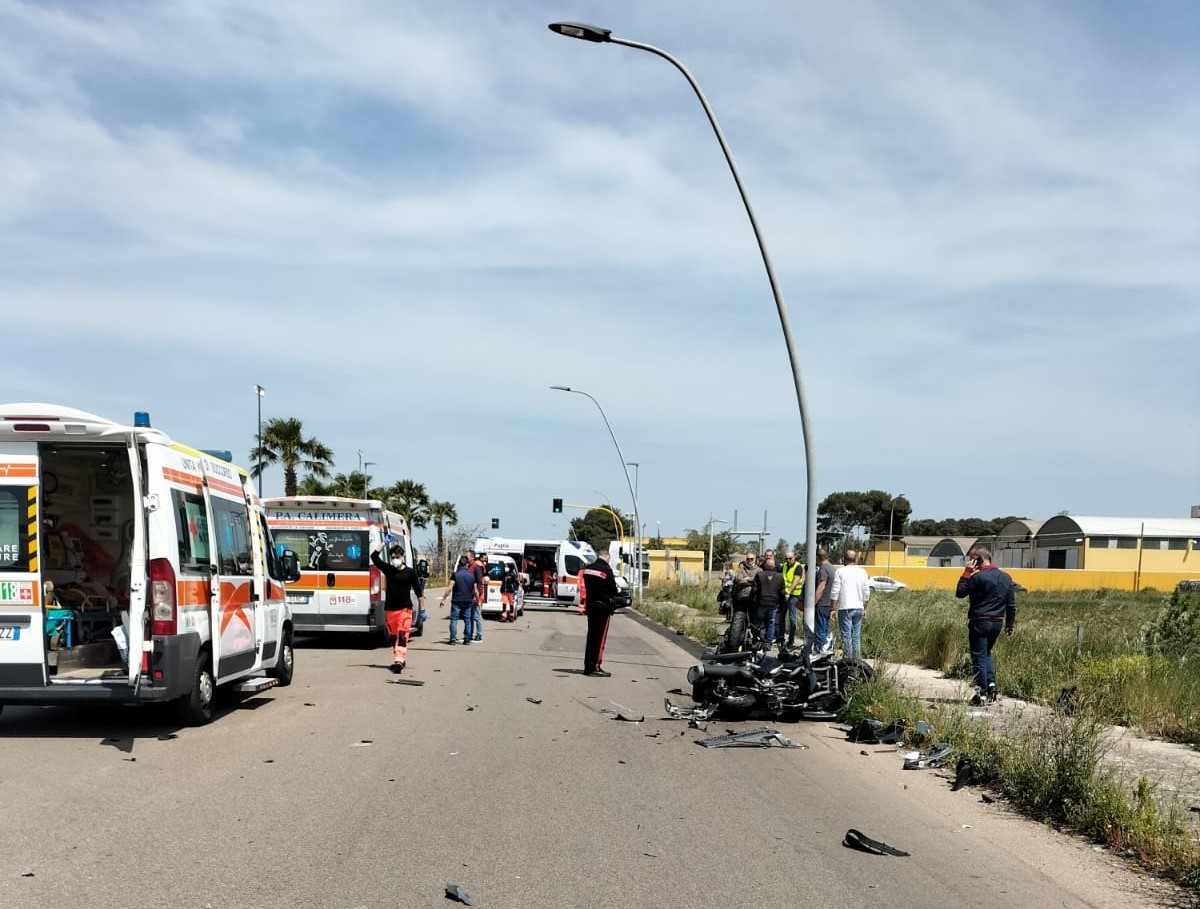 Grave incidente sulla Galatina Lecce: tre centauri ricoverati in codice rosso