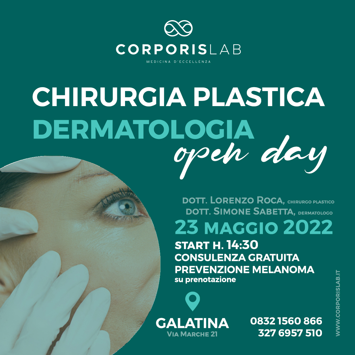 Prevenzione del melanoma, open day presso Corporis Lab Prevenzione del melanoma, open day presso Corporis Lab