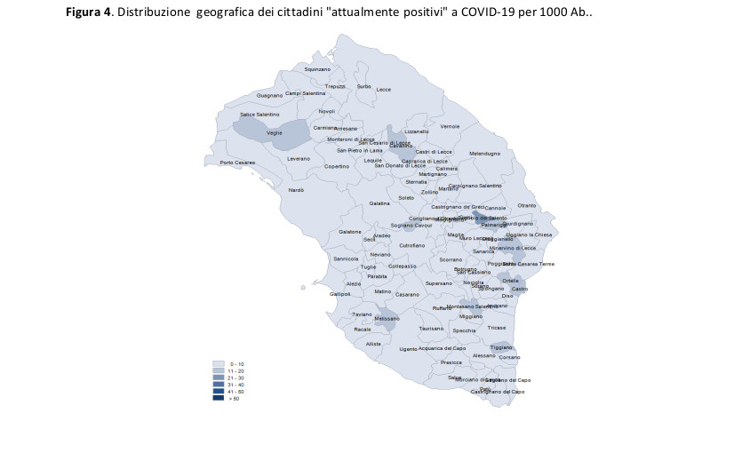 COVID-19. Sempre in calo i galatinesi positivi