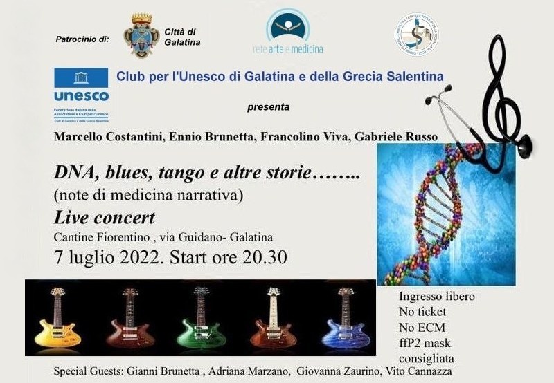 "DNA, blues, tango ed altre storie" "DNA, blues, tango ed altre storie"