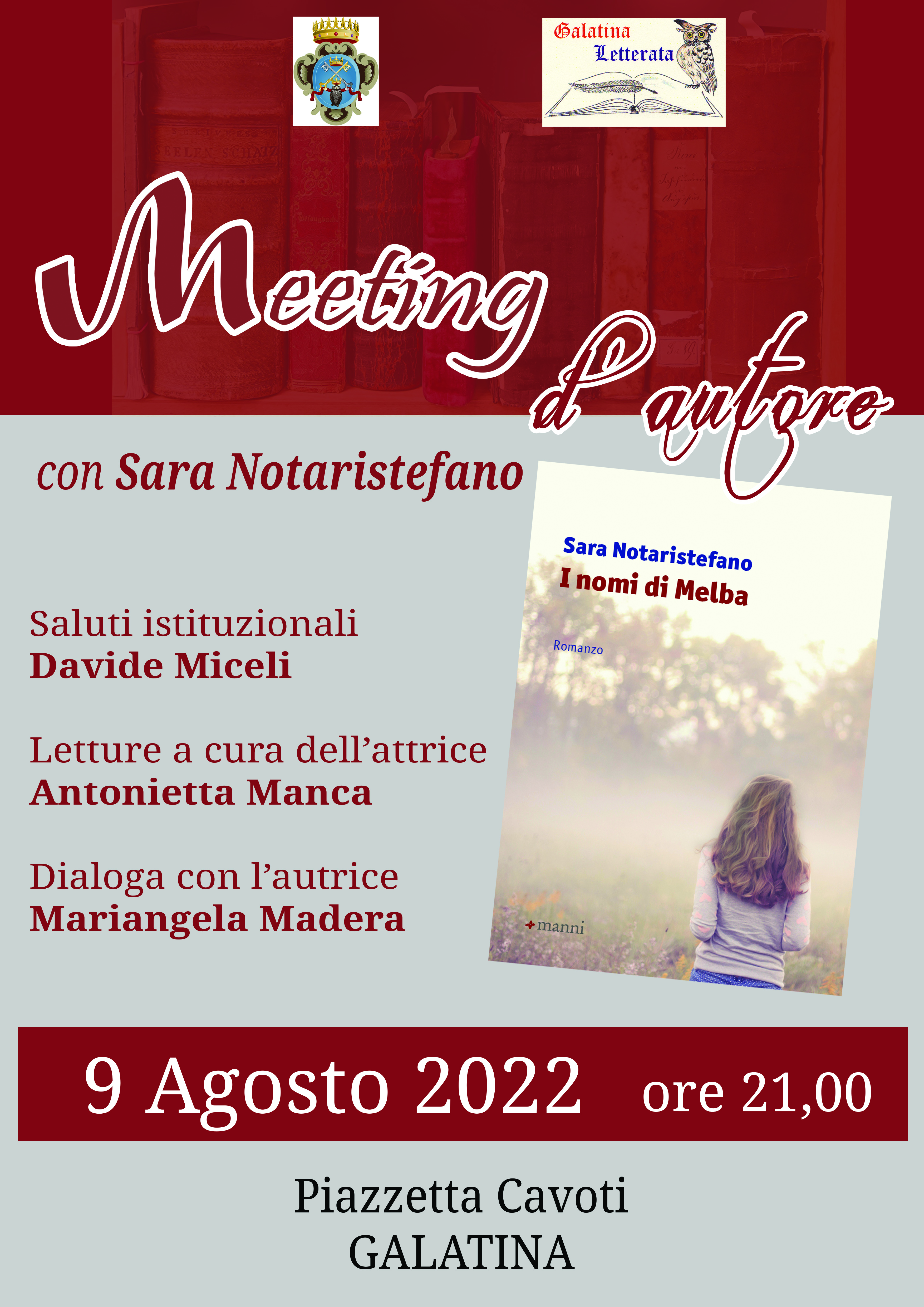 &quot;I nomi di Melba&quot;, il romanzo di Sara Notaristefano