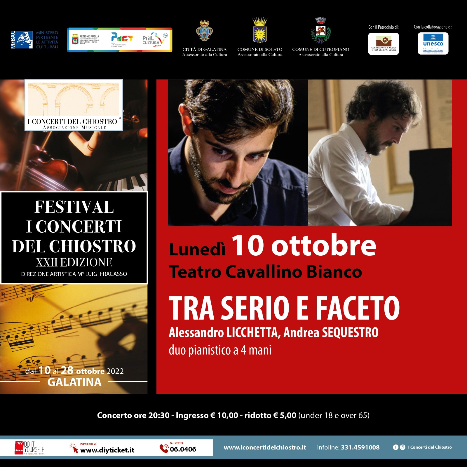 Il duo Licchetta-Sequestro in concerto al Cavallino Bianco Il duo Licchetta-Sequestro in concerto al Cavallino Bianco