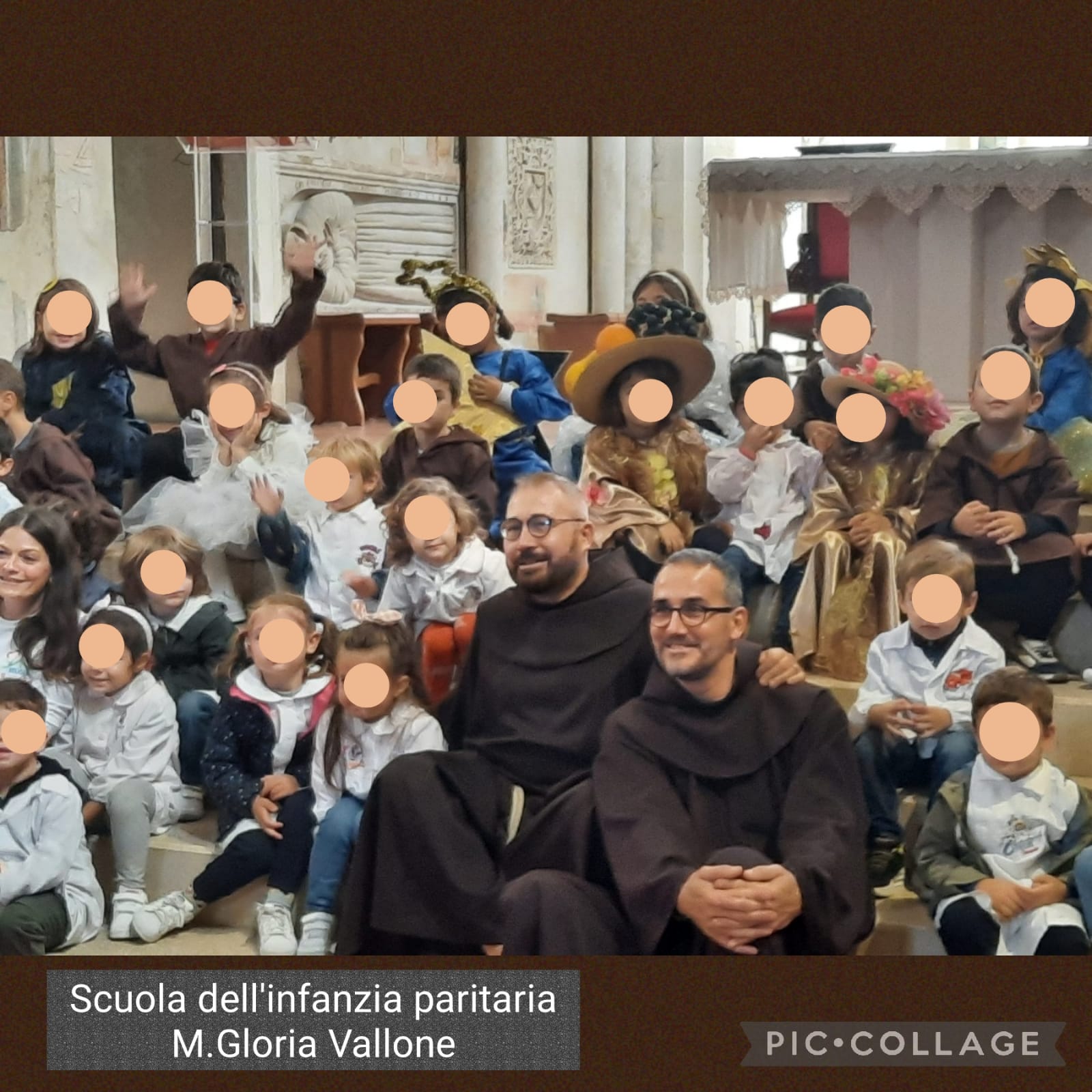 I bimbi della &quot;Maria Gloria Vallone&quot; nella Basilica Orsiniana per rappresentare il Cantico delle Creature
