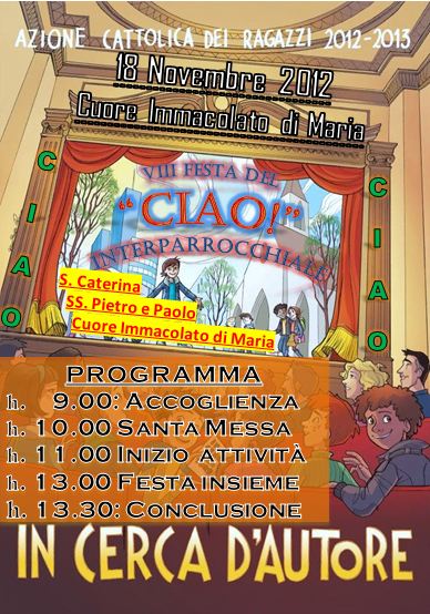 Tre parrocchie per una festa del 'Ciao'. Domenica al Cuore Immacolato a Galatina