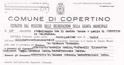 Da Copertino a Cupertino nel nome di San Giuseppe Da Copertino a Cupertino nel nome di San Giuseppe