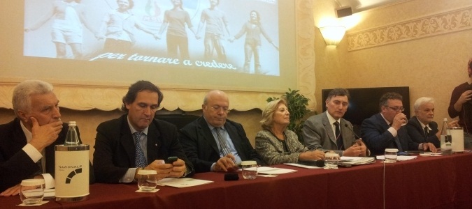 "Pronti ad allearci", Adriana Poli alla presentazione della nuova AN "Pronti ad allearci", Adriana Poli alla presentazione della nuova AN