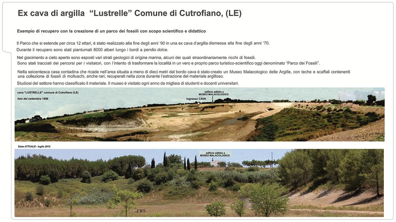 La cava Colacem di Cutrofiano un esempio di recupero per l'Italia