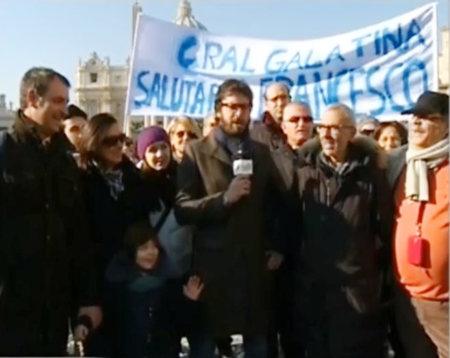 Il cral del Comune di Galatina in udienza dal Papa Il cral del Comune di Galatina in udienza dal Papa