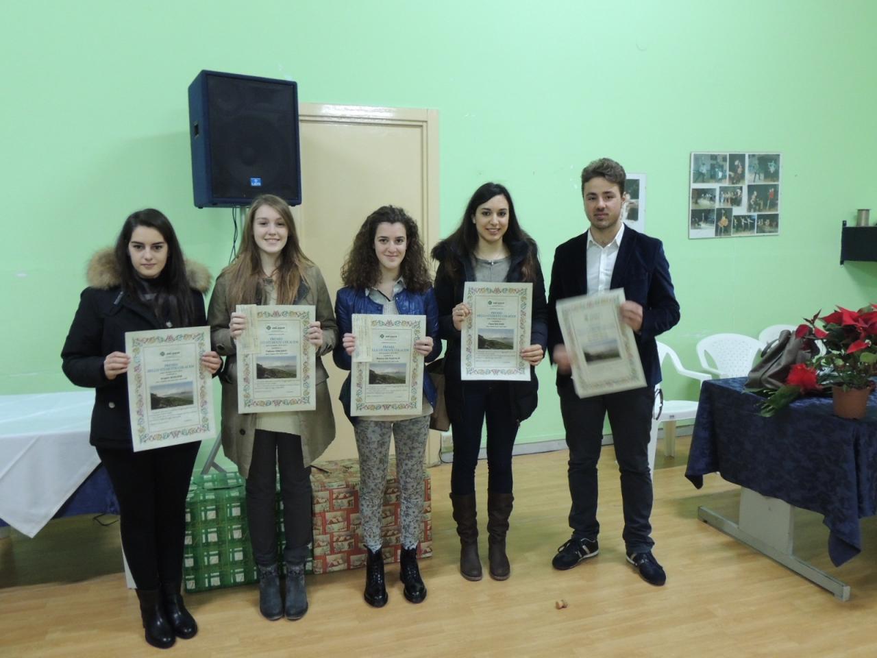 I vincitori delle borse di studio del Circolo Quadrifoglio Colacem