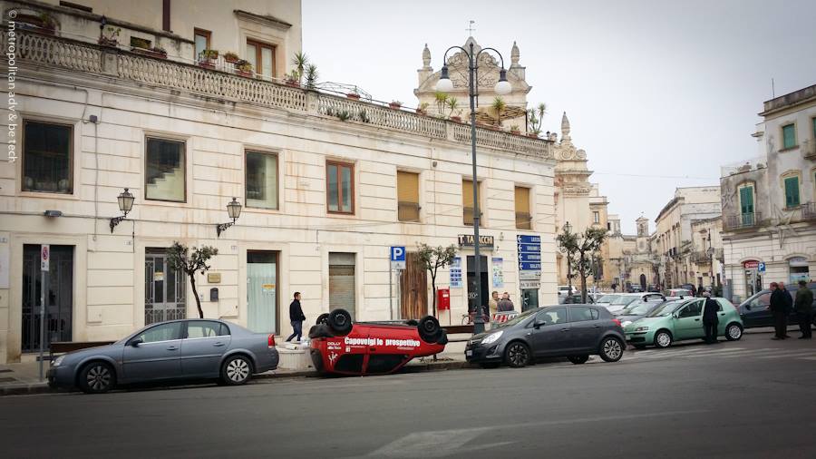 Metti un giorno una macchina sottosopra
