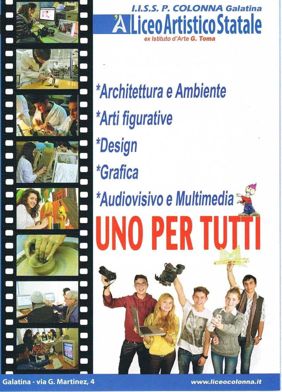 Oggi l'open day del Liceo Artistico - Isa 'Gioacchino Toma' Oggi l'open day del Liceo Artistico - Isa 'Gioacchino Toma'