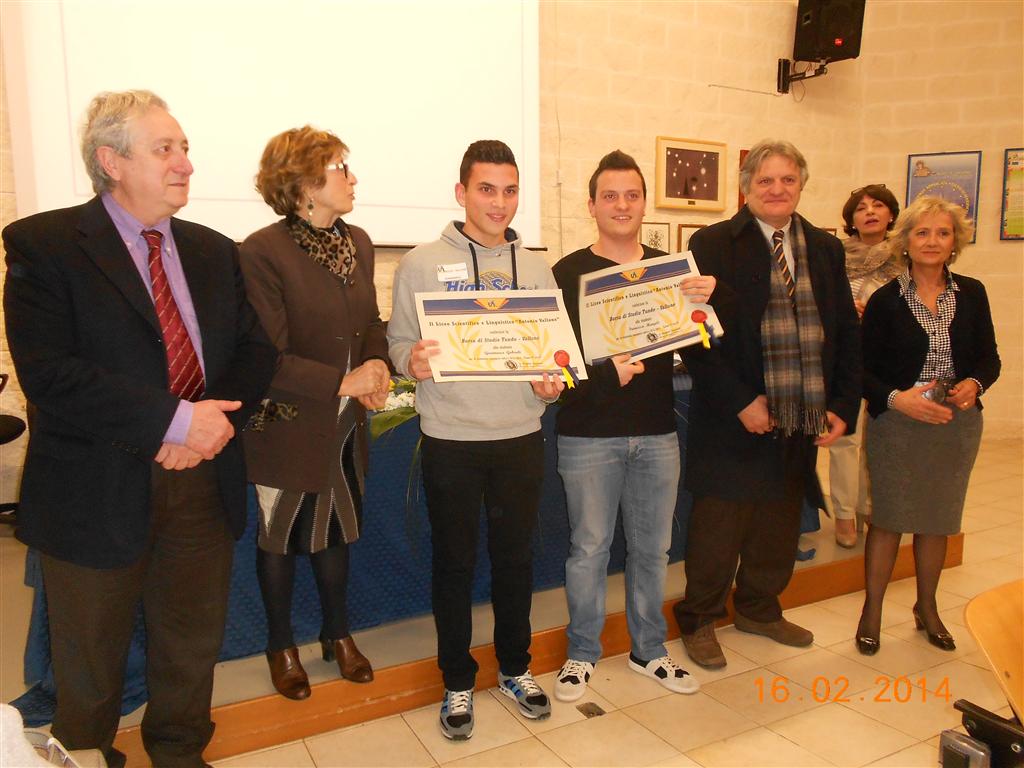 A Gianmarco Gabrieli e Francesco Mengoli le borse di studio Tundo-Vallone
