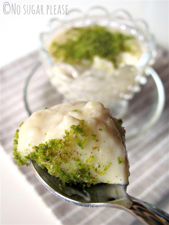 Crema pasticcera con l'olio extravergine d'oliva, senza uova e senza zucchero