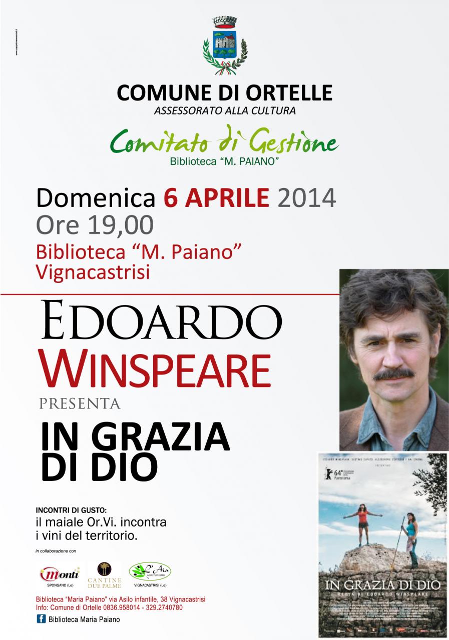 'In grazia di Dio', Winspear oggi a Ortelle