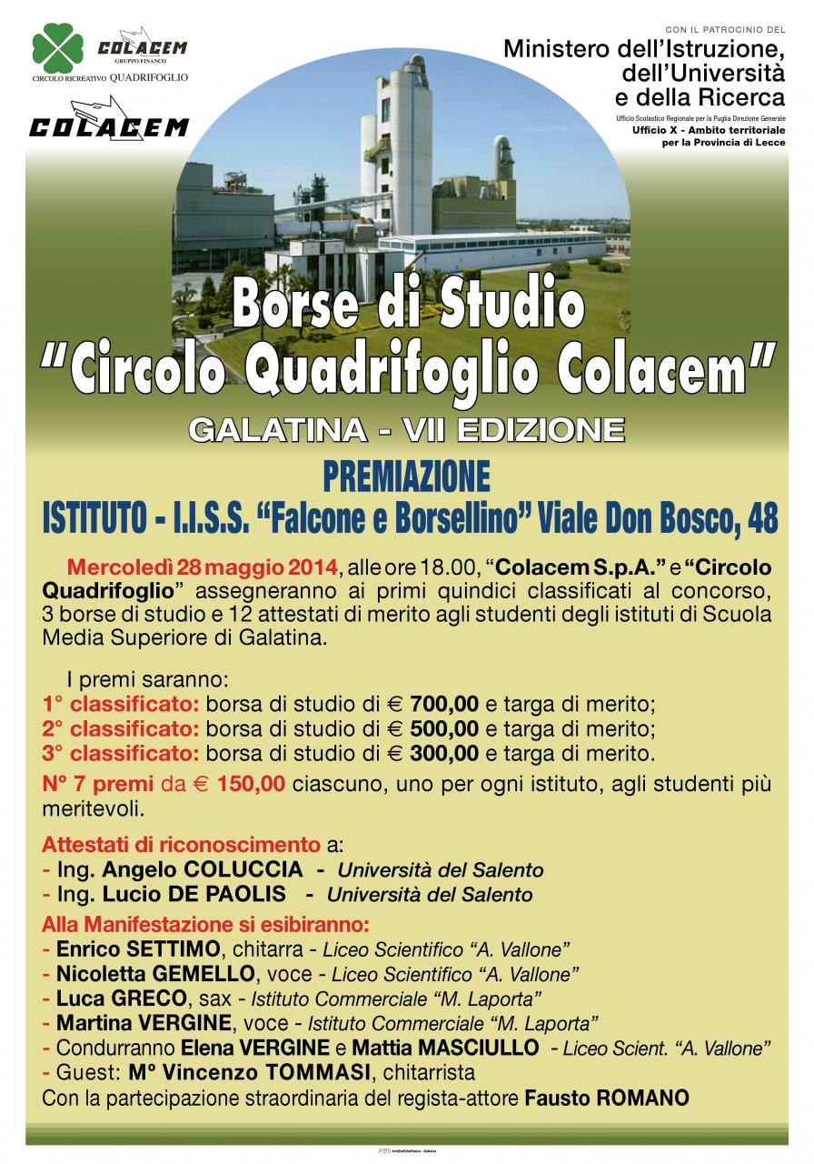 Borse di studio 'Circolo Quadrifoglio', la premiazione