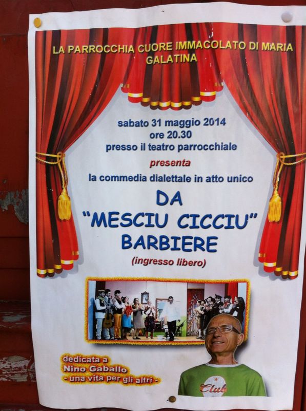 Nel ricordo di Nino Gaballo, “Da Mesciu Cicciu Barbiere” Nel ricordo di Nino Gaballo, “Da Mesciu Cicciu Barbiere”