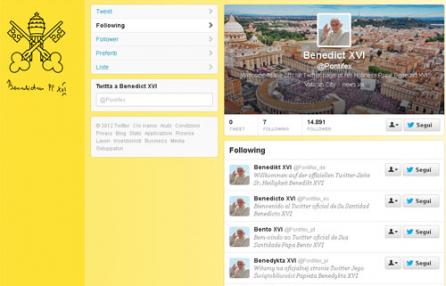 Il primo tweet del Papa Il primo tweet del Papa