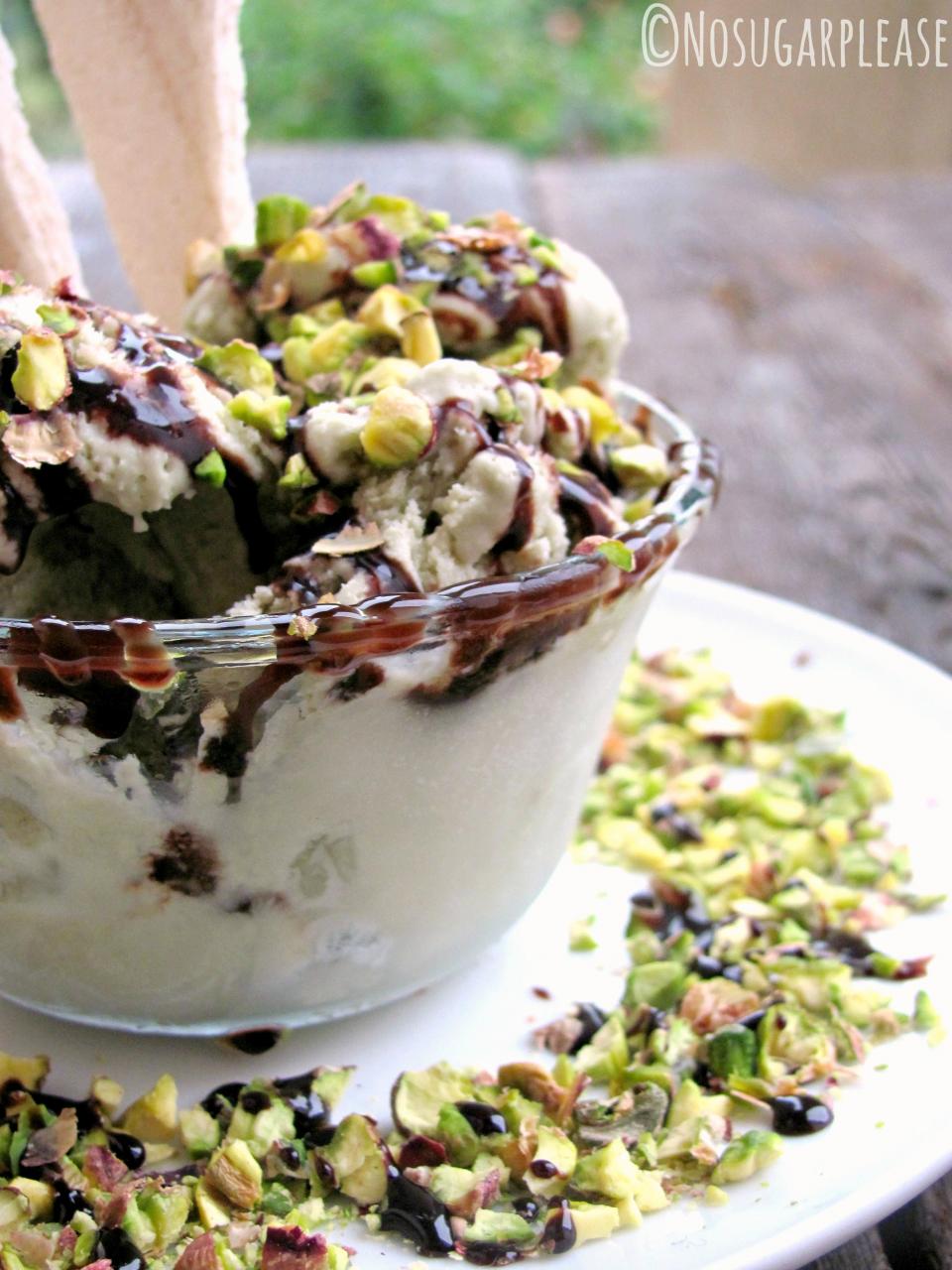 Gelato alla crema al pistacchio di Bronte e miele bio (senza gelatiera) 