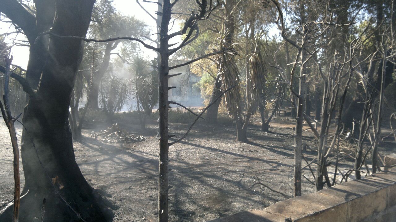 Grosso incendio in contrada Lo Vita