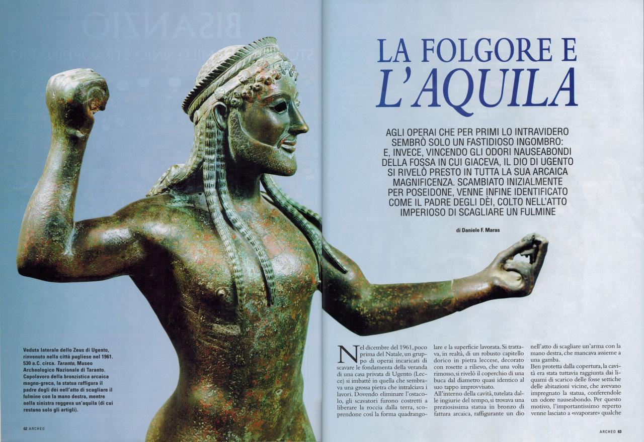 Lo Zeus di Ugento su Archeo Lo Zeus di Ugento su Archeo