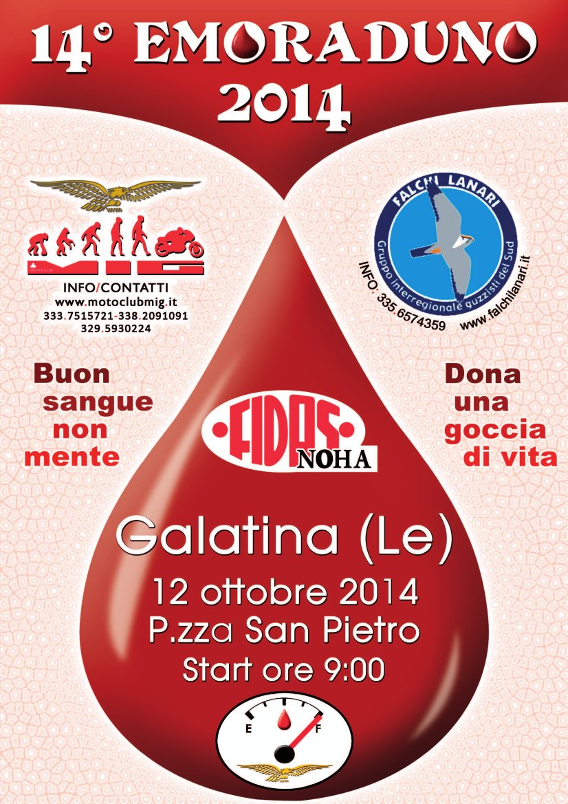 'Buon sangue non mente", emoraduno interregionale Fidas