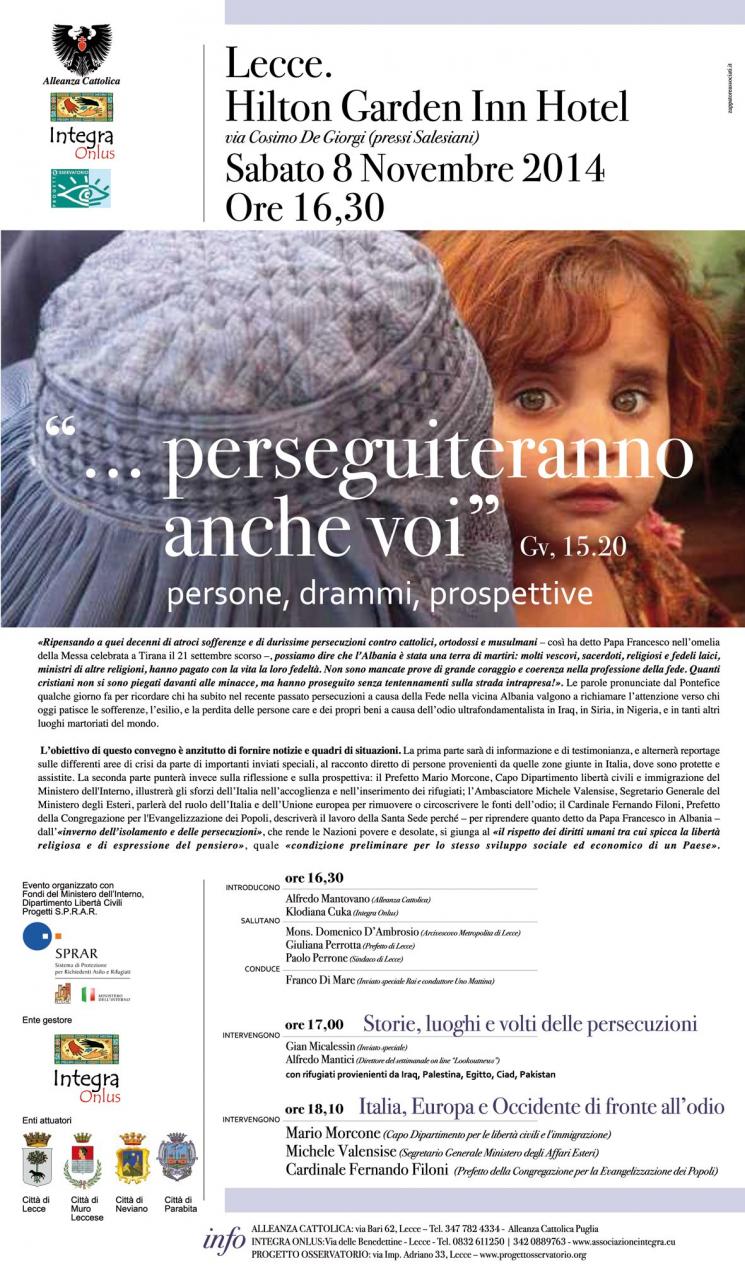 "...perseguiteranno anche voi"