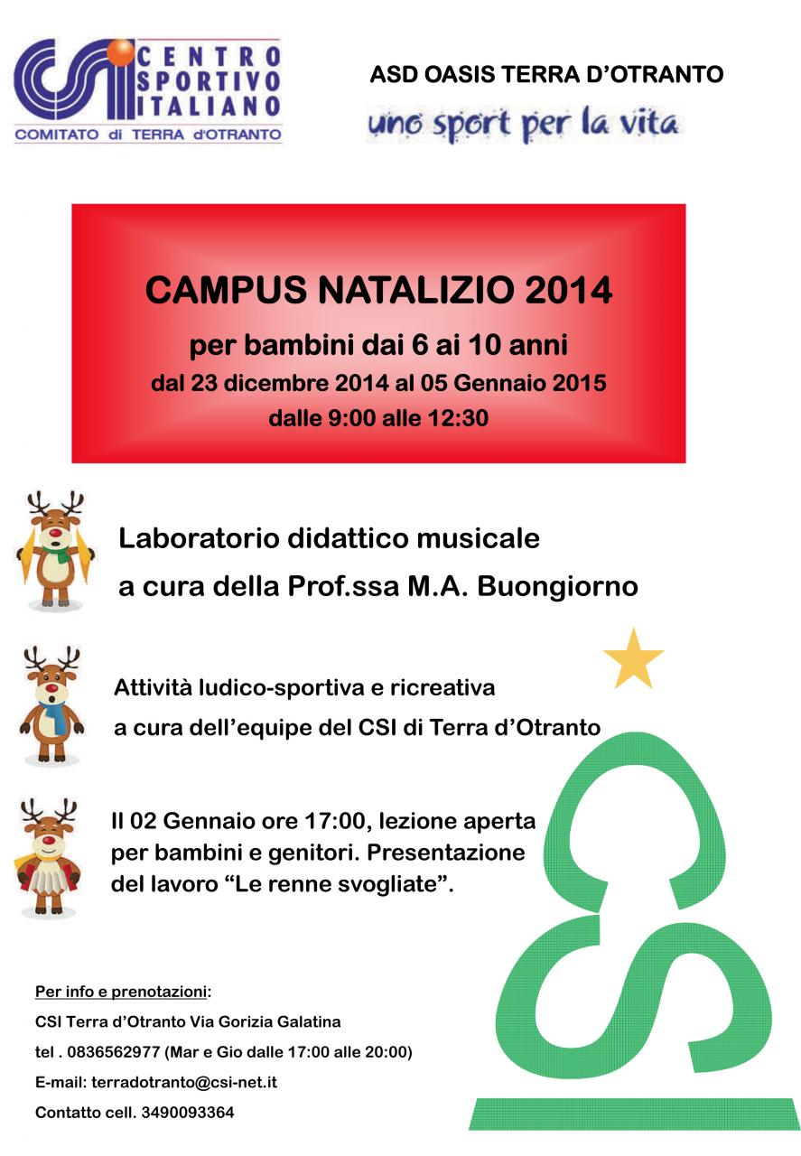 Il Campus di Natale del Csi