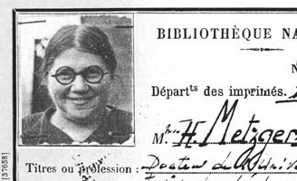 Hélène Metzger, la scienza come arma contro il nazismo 