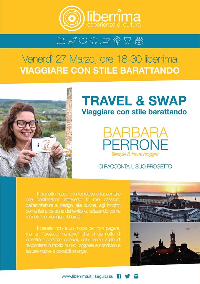 Travel & Swap. Viaggiare con stile barattando anche nel Salento Travel & Swap. Viaggiare con stile barattando anche nel Salento