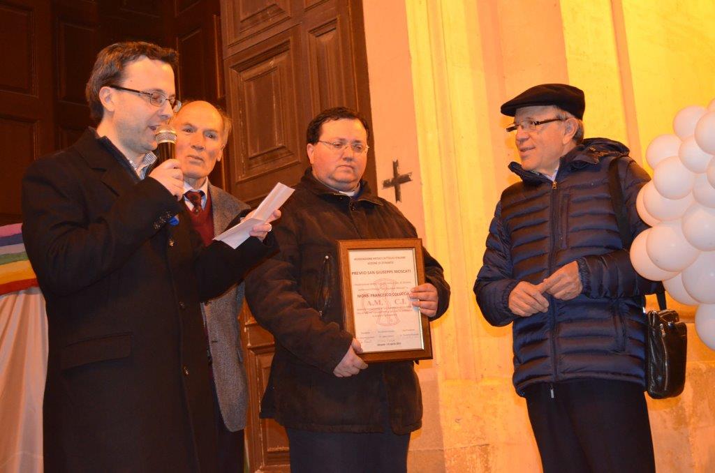 A don Francesco Coluccia il 'Premio Moscati'