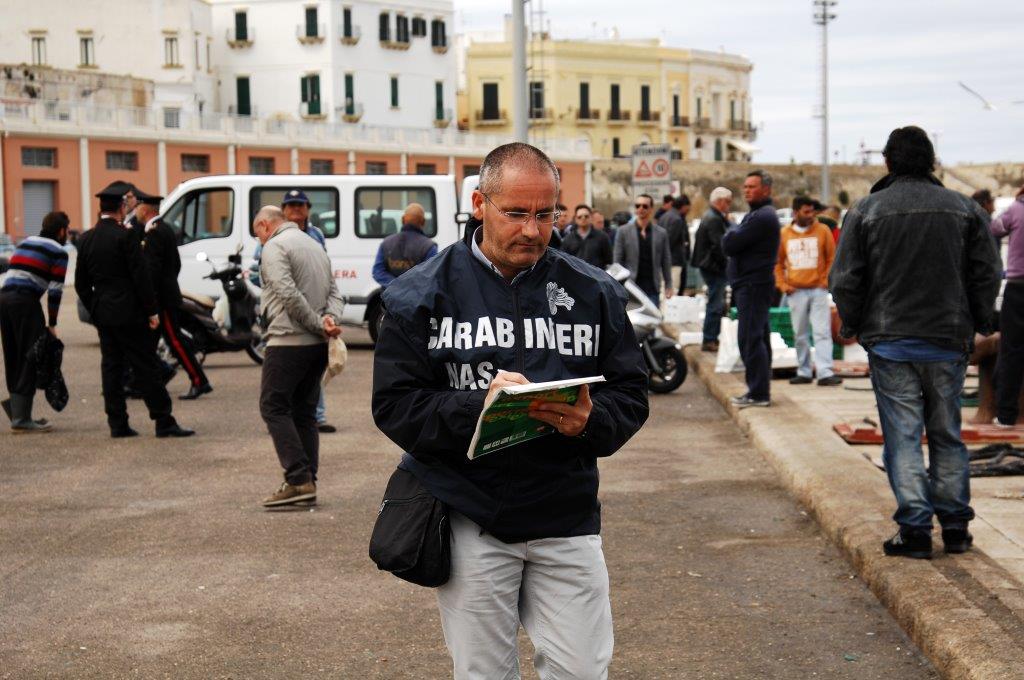 Vendita abusiva di pesce sul porto di Gallipoli, 21 denunciati Vendita abusiva di pesce sul porto di Gallipoli, 21 denunciati